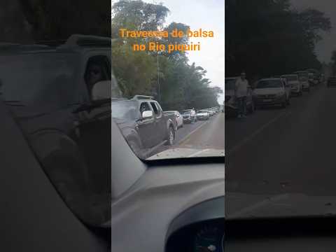 #shorts filas extensa na travessia da balsa no Rio piquiri entre Francisco Alves e guaira no Paraná.