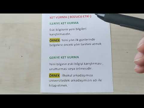 İLERİYE  VE  GERİYE KET VURMA⏩⏩ #eğitimbilimleri #kpss #öğrenmepsikolojisi