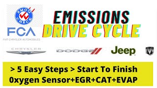 Chrysler Emission Drive Cycle Smog Test▶️Dodge, Jeep, Ram Oxygen, CAT, EVAP, EGR Monitor Readiness