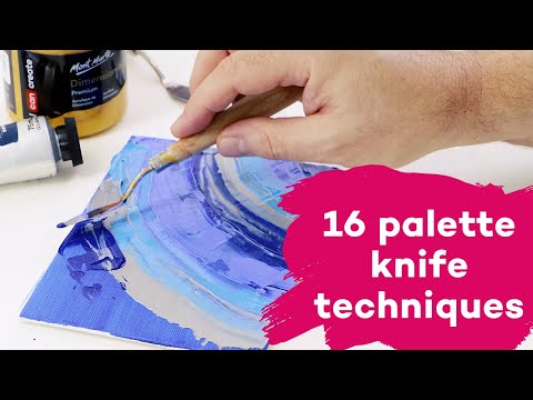 16 palette knife techniques