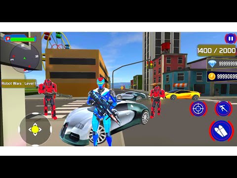 Police Truck Robot Dino Transformation Game 2021 - Robot Game #3 | Android Gameplay FHD