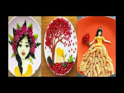 Beautiful fruit carving for the festive table ! 20 fruit plates for new year 2023