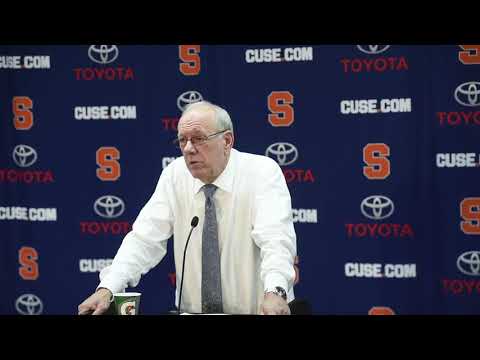 Jim Boeheim postgame news conference after Syracuse basketball vs. Iona (2017)