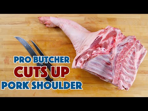 PRO BUTCHER Cuts Up PORK Shoulder