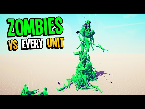TABS - ZOMBIES vs EVERY UNIT in Totally Accurate Battle Simulator