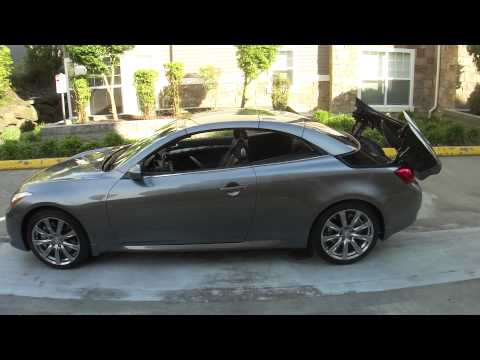 SmartTop in action on 2010 infiniti G37s Converitble remote top open