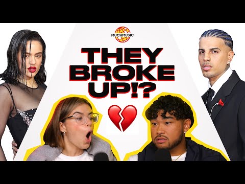 REACTING TO CELEBRITY BREAKUPS FT: ROSALÍA, RAUW ALEJANDRO, ARIANA GRANDE & DALTON GOMEZ | MUCHMUSIC