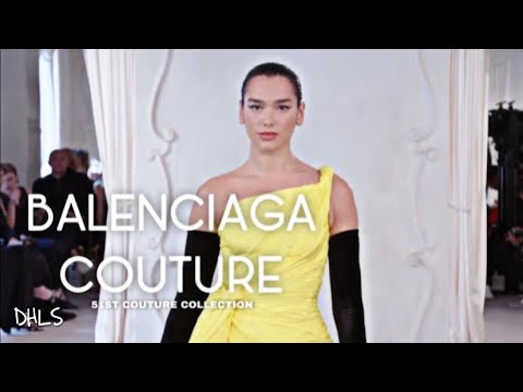 Dua Lipa for Balenciaga 51st Haute Couture Fall/Winter Collection.