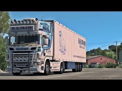 ETS2 1.37 - SCANIA R580 V8 HoVo Trans - Trip: Cagliari - Olbia