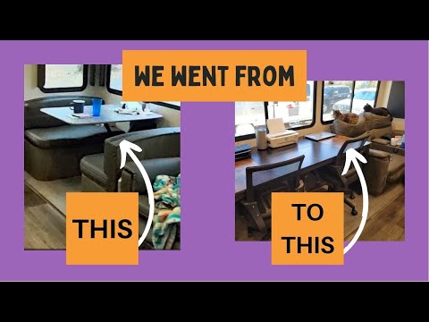RV Modifications: Goodbye Dinette! Hello Office! | Full-Time RV Living