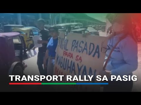 Gabriela Women's Party pinangunahan ang transport rally sa Pasig