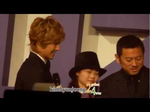 111220 KimHyunJoong fancam-Yahoo BUZZ awards@HK