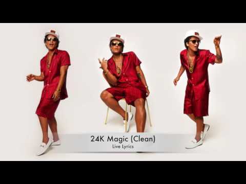 ブルーノ・マーズ - 24Kマジック (クリーン・ライブ・歌詞) (Bruno Mars - 24K Magic (Clean Live Lyrics))