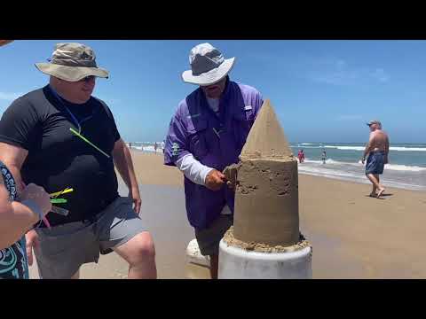 Sand castle tutorial by Andy Hancock @the beautiful beach of South Padre Island Texas