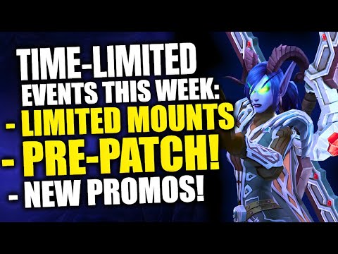 DON’T MISS These Events This Week! Time-Limited Mounts | Midnight Pre-Patch | New Promos | WoW TWW