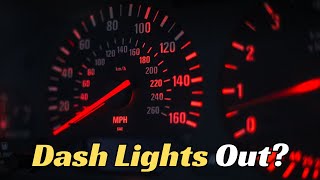 BMW E36 M3 Cluster Bulb Swap | How To Remove Cluster w/out Removing Steering Wheel | Walkthrough