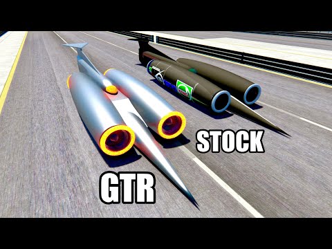 How faster is Thrust SSC GTR than Thrust SSC (stock) - Time battle at Special Stage Route X