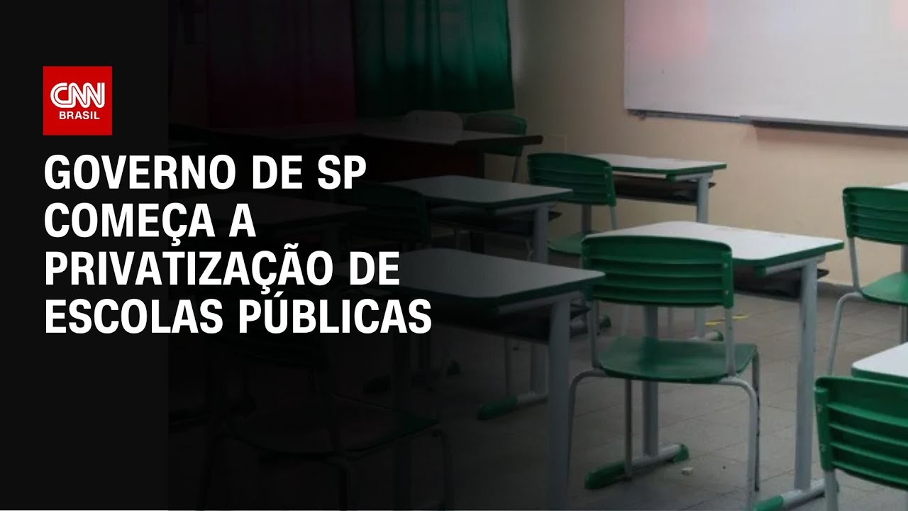 Governo de SP começa a privatização de escolas públicas | CNN ARENA