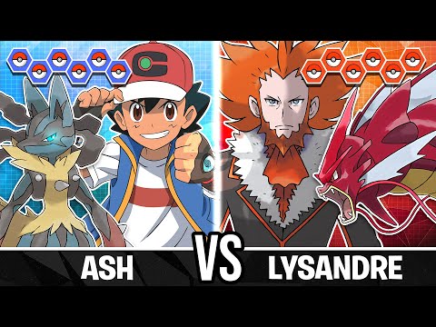 Ash vs Lysandre - Pokemon Battle