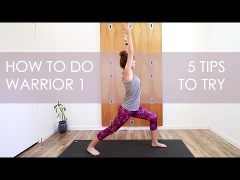 5 Tips On  How To Do Warrior 1 & breakdown on how foot position can make the pose more comfortable