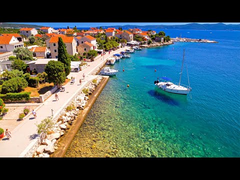 Sukošan Croatia 4K Old Town and Beach Promenade Walking Tour 2025
