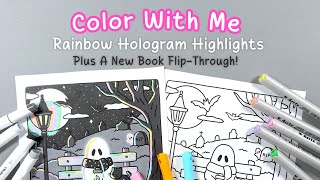 Alcohol Marker Coloring Effects | Color With Me | Rainbow Hologram Highlights