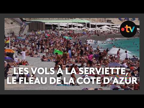 Les vols à la serviette, le fléau l'été pendant la baignade sur les plages de la Côte d'Azur