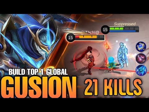 21 Kills!! Gusion Best Build 2022 - Build Top 1 Global Gusion - Mobile Legends