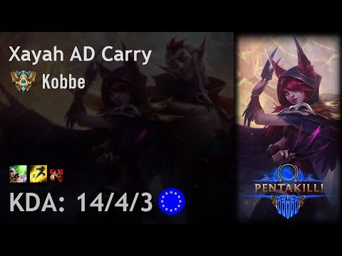 Xayah AD Carry vs Ashe - Kobbe - EUW Challenger Patch 7.10
