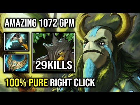 Brutal Right Click 100% Turn to Pure Magic DPS Revenant's Brooch 1072 GPM Nature Prophet Dota 2