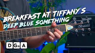 Breakfast at Tiffany's guitar lesson teaching chords & LEAD w/ delay!