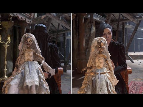 Resident Evil 8 Village - Donna Beneviento Face Reveal in the Cutscene