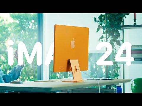Первый взгляд на iMac 24 - семь новых цветов, M1 и Touch ID!
