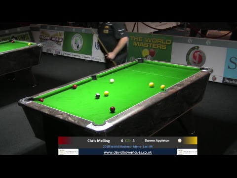 2018 World Masters - Mens - Last 64 - Chris Melling v Darren Appleton