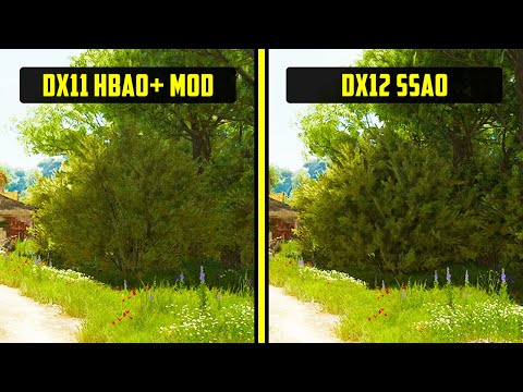 DX11 HBAO+ Mod vs DX12 SSAO - Witcher 3 Next Gen