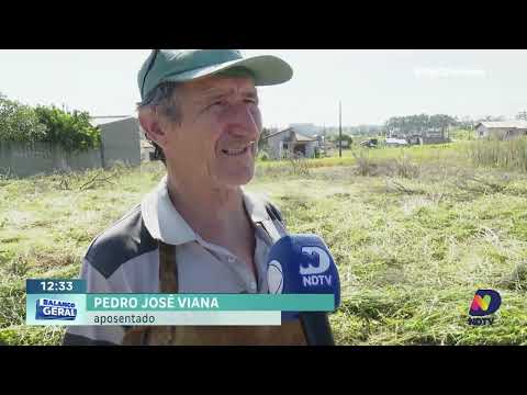 Tecnologia é usada em Içara para limpeza de terrenos urbanos