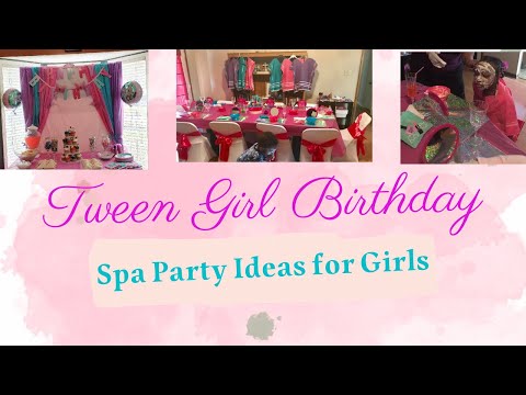 TWEEN GIRLS SPA BIRTHDAY PARTY WITH DOLLAR TREE AND AMAZON ITEMS #dollartreedecor  #spaparty