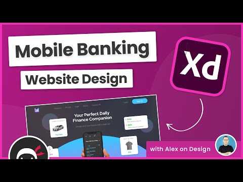 Design A Mobile Banking Website in Xd