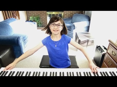 10 yr old Zoe plays Bumble Boogie [Jack Fina] on piano