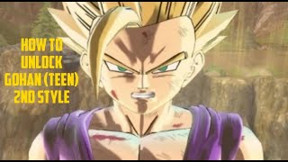 how to unlock the 2nd preset of gohan (teen) in dragon ball xenoverse 2