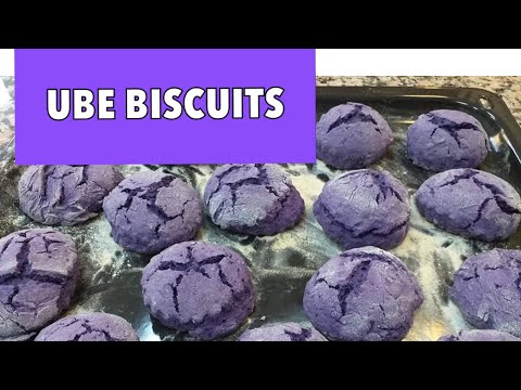 Ube biscuits