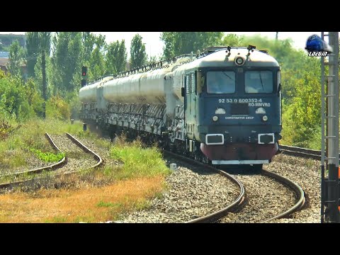 LDE2100 60-0352-4 & 60-0727-7 & Trenuri de Marfă/Freight Trains in Oradea Est Triaj - 11 August 2020