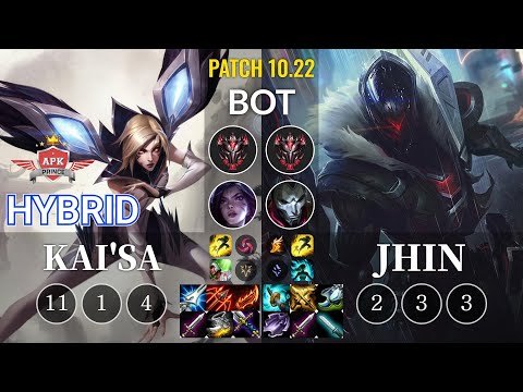 APK HyBrid Kai'Sa vs Jhin Bot - KR Patch 10.22