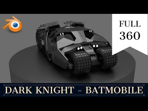 Dark Knight Batmobile - Full Model in 360º
