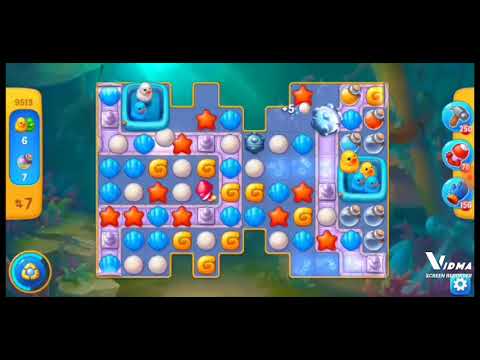 Fishdom. 9513 level no boosters and diamonds. 16 moves