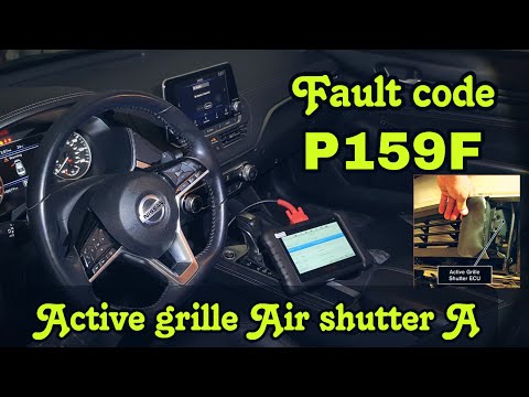 Nissan P159F Active grille shutter a.