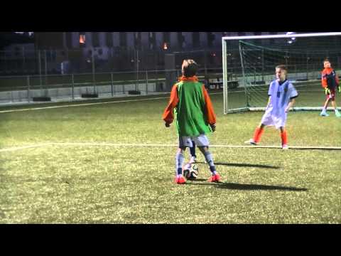 2 gegen 2 mit Außenspielern ...