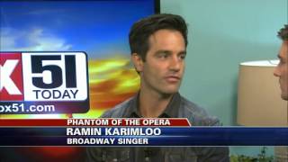 Ramin Karimloo performs live on Fox51 Today (MOTN + Traveler&#39;s Eyes)