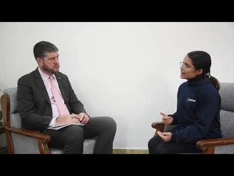 Michael Croft, UNESCO Representative at Nepal, and Melisha Ghimire, MD- Shequal Foundation
