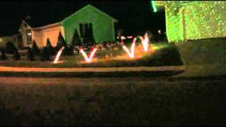 Christmas light show 2011 .. Deck the halls by: the Muppets